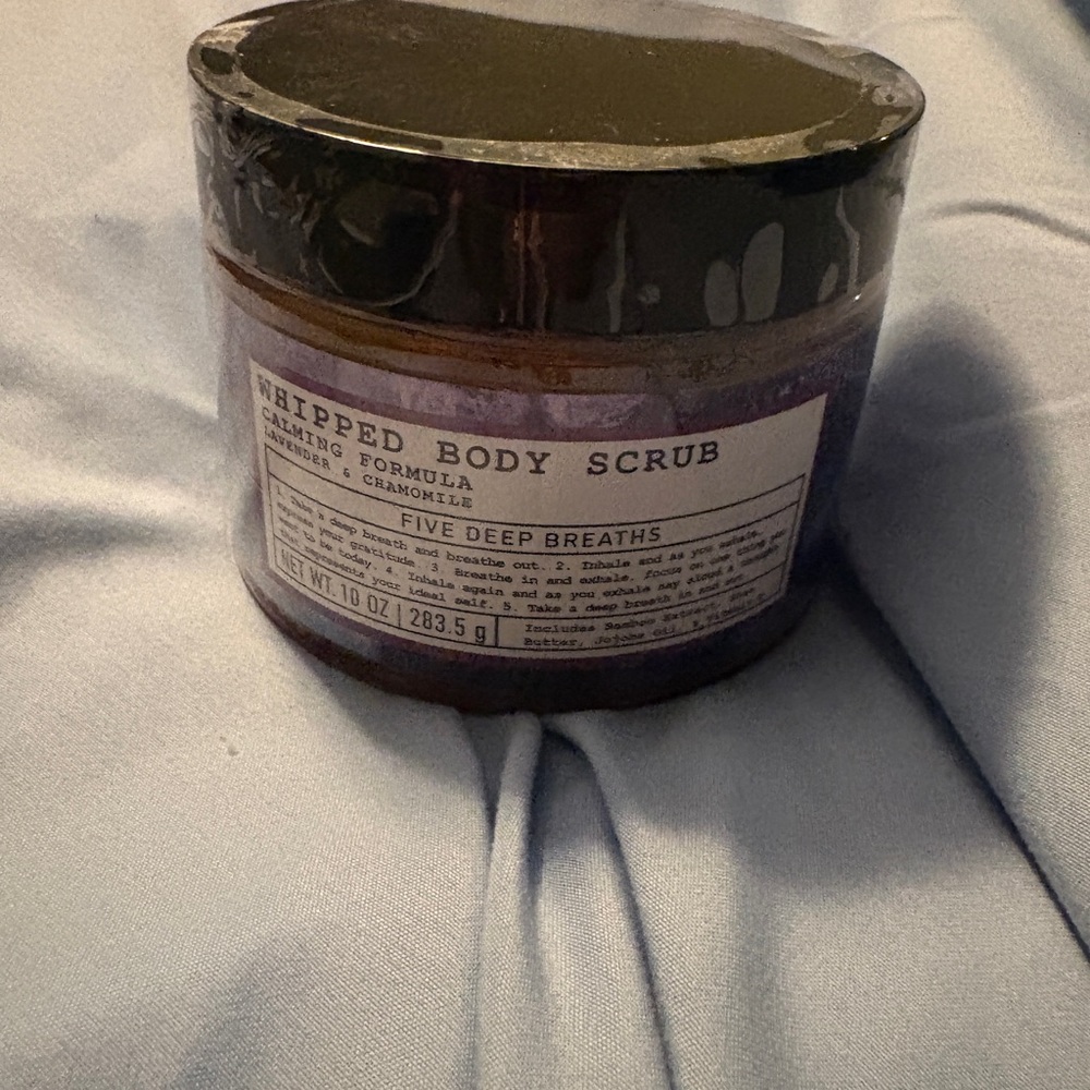 Whipped Body Scrub - five deep breaths